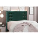 Ver imagem 1 de Cabeceira Cama Box King 195 Cm Gênova Veludo S04 - D'Rossi