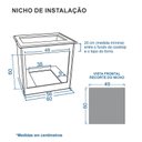Ver imagem 7 de FORNO ELETRICO DE EMBUTIR 50L ARENA LUX PRETO 127 V