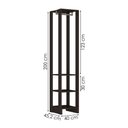 Ver imagem 3 de Closet Modulado 1 Cabideiro 200x40 Cm Ey105 Grafite Intenso Novam