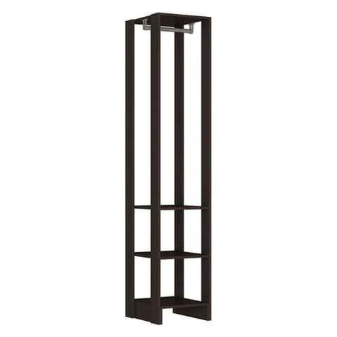Closet Modulado 1 Cabideiro 200x40 Cm Ey105 Grafite Intenso Novam