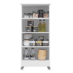 Armário Multiuso Lírio 49cm 1 Porta Branco Moval - 3