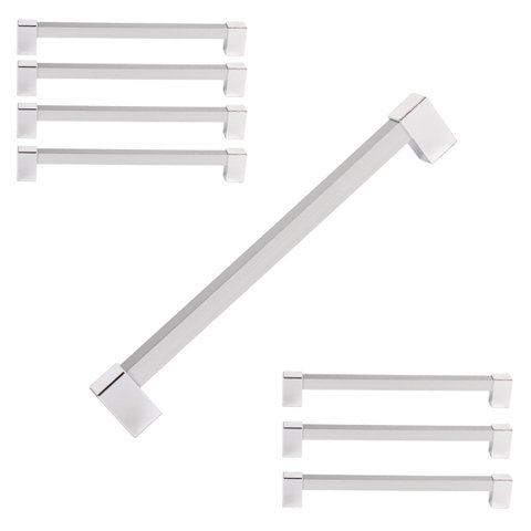 Kit 8 Puxador 384mm Alumínio Móveis Gaveta Armário Cozinha