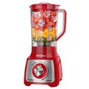 Ver imagem 7 de Liquidificador Mondial L-1200 Turbo, Filtro, 12 Vel + Pulsar, 1200W, Vermelho - 220V
