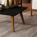 Ver imagem 2 de Mesa de Centro Dubai Retangular Sala Pé Palito Madeira Mdf- Preto