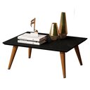 Ver imagem 3 de Mesa de Centro Dubai Retangular Sala Pé Palito Madeira Mdf- Preto