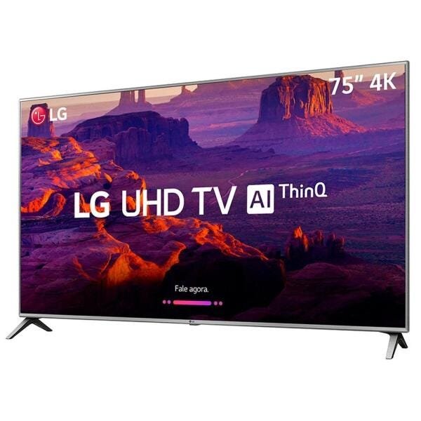 Smart TV LED 75 Polegadas Lg 75Uk6550, 4K, Wi-Fi, 4 HDMI, 2 USB, 60 Hz, Conversor Digital - 3