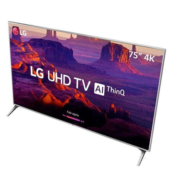 Smart TV LED 75 Polegadas Lg 75Uk6550, 4K, Wi-Fi, 4 HDMI, 2 USB, 60 Hz, Conversor Digital - 4