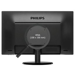 Monitor LED 23,6" Philips 243V5Qhaba, Full Hd, Widescreen Vga HDMI Dvi - Preto - 3