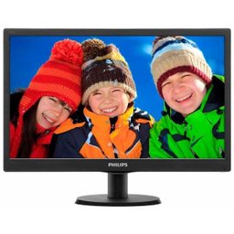 Monitor LED 23,6" Philips 243V5Qhaba, Full Hd, Widescreen Vga HDMI Dvi - Preto - 1
