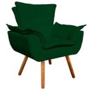 Ver imagem 3 de Kit Sofá Retrô Namoradeira e 01 Poltrona Opala Suede Verde - D'Rossi