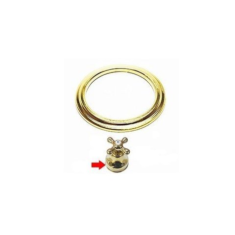 Anel Base Acabamento Belle Epoque Deca Dourado Grande - 4160203