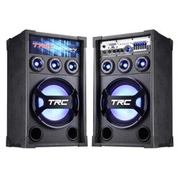 Caixa de Som Amplificada Trc Trc369, Bluetooth, USB, Rádio Fm, 400W - Preto - 1
