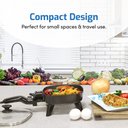 Ver imagem 5 de Elite Gourmet Frigideira Elétrica Compacta 7" Antiaderente com Tampa (preto)