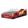 Cama Carro Mini Cama Relampago Mcqueen com Colchão Cor:vermelho - 2