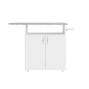 Ver imagem 3 de Armário Multiuso para Lavanderia com Tábua de Passar 2 Portas e Nicho Branco - Notável Móveis