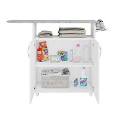 Tábua de Passar Notavel Criativa Branco com Armário 1 Porta 3 Prateleiras - 4