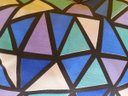 Ver imagem 3 de Sapateira madeira Puff abstrato azul