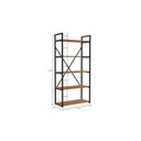Ver imagem 6 de Estante de Livros Industrial em Aço 5 Prateleiras 72x152cm Canela/Preto