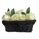Ver imagem 1 de Kit 5 Rosas Artificiais Brancas Premium Toque Real Decoração Luxuosa