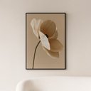 Ver imagem 5 de Quadro Canvas Neutro Flor Bege 40x30cm Mold Preta