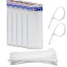 500 Enforca Gato Fita Lacre de Nylon 4,8x300mm Cinta Plástica Hellerman 30cm Branco - 1