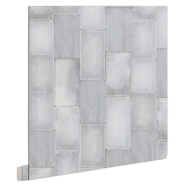 Papel de Parede Natural Moderno Couro Mambo Finottato - Rolo de 10m - 4