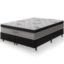 Ver imagem 2 de Cama Box Preta + Colchão King Size Ortho Pro Firme Espuma D33 Pillow Paparazzi 193x203x70cm