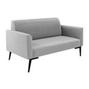 Ver imagem 2 de Sofá Namoradeira com 2 Poltronas Pés Villach Marisa Suede D03 - D\'rossi Cor Cinza