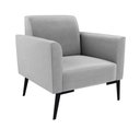 Ver imagem 5 de Sofá Namoradeira com 2 Poltronas Pés Villach Marisa Suede D03 - D\'rossi Cor Cinza