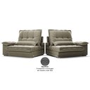 Ver imagem 7 de Sofá Bergamo 2,90m Retrátil e Reclinável Veludocristal Fendi - Netsofas
