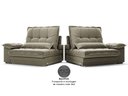 Ver imagem 7 de Sofá Bergamo 2,90m Retrátil e Reclinável Veludocristal Fendi - Netsofas