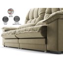 Ver imagem 5 de Sofá Bergamo 2,90m Retrátil e Reclinável Veludocristal Fendi - Netsofas
