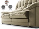 Ver imagem 5 de Sofá Bergamo 2,90m Retrátil e Reclinável Veludocristal Fendi - Netsofas