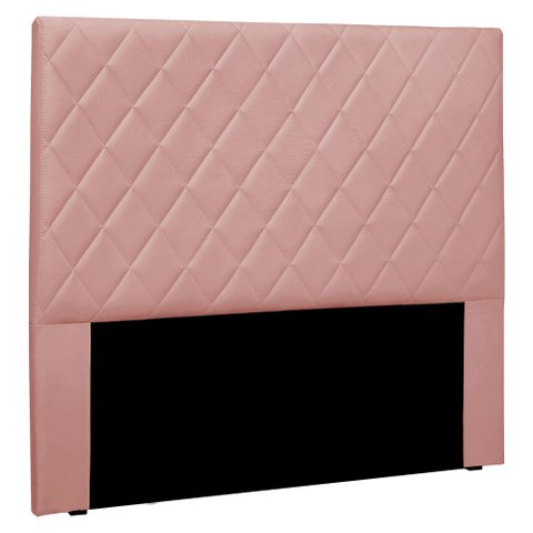 Cabeceira Solteiro 0,90m Esmeralda Veludo - Pallazio - Rosa