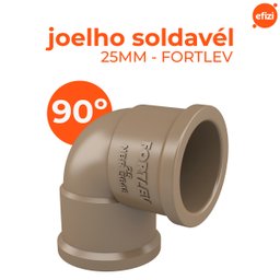 Kit Joelho 90º Soldável 25mm Fortlev - 25 Unidades - 2
