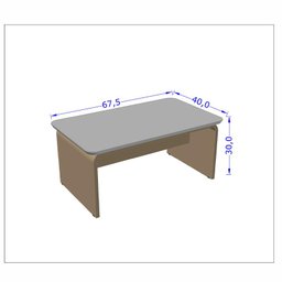 Mesa de Centro Sala de Estar Lilibeth Titanium/Naturale - 3