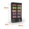 Auto Serviço Vanguard Congelados 2 Portas Aquecidas -18 ºc Asvcg2ppp Preto/preto 220v - Refrimate - 2