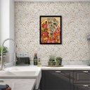 Ver imagem 2 de Quadro Fatia de Pizza 33x24cm - com vidro:Madeira preta