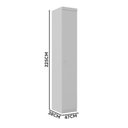 Ver imagem 4 de Multiuso de Canto Pequeno Lavanderia 1 Porta 4 Nichos Branco