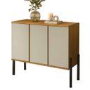Ver imagem 6 de Aparador 100% MDF Reforçado Sala 3 Portas Elegante Buffet Moderno