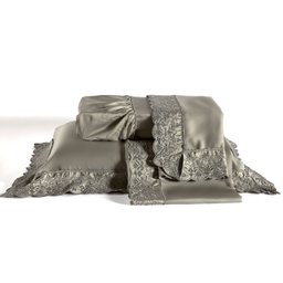 Jogo de Cama King 400 Fios Percal Châteu Versailles Cinza - 2