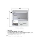 Ver imagem 4 de Gabinete de Banheiro Suspenso Branco 60cm com Toalheiro 1 Porta e 1 Gaveta Bh8050
