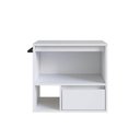 Ver imagem 5 de Gabinete de Banheiro Suspenso Branco 60cm com Toalheiro 1 Porta e 1 Gaveta Bh8050