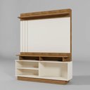 Ver imagem 5 de Estante Painel Home para Tv 55" Goiás Off White/amêndoa- Mabe Magazine