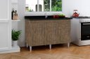 Ver imagem 2 de Balcão Armário ou Gabinete Ca para Pia de Cozinha 1.20m Cor Canela