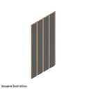 Ver imagem 1 de Kit 12 Painel Ripado Mdf 6mm Premium Alto Padrão 77x20cm