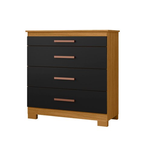 Cômoda Modena 904 Quarto 4 Gavetas com Pés Plástico