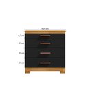 Ver imagem 3 de Cômoda Modena 904 Quarto 4 Gavetas com Pés Plástico