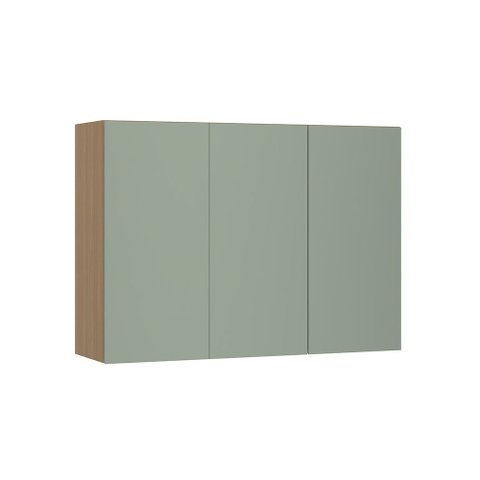 Armário Aéreo 120cm 3 Portas Slim Luciane Móveis