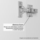 Ver imagem 4 de Armário Aéreo 120cm 3 Portas Slim Luciane Móveis